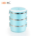 3 4 5 Layer Food Container Stainless Steel Insulated Lunch Box with plastic lids amazon